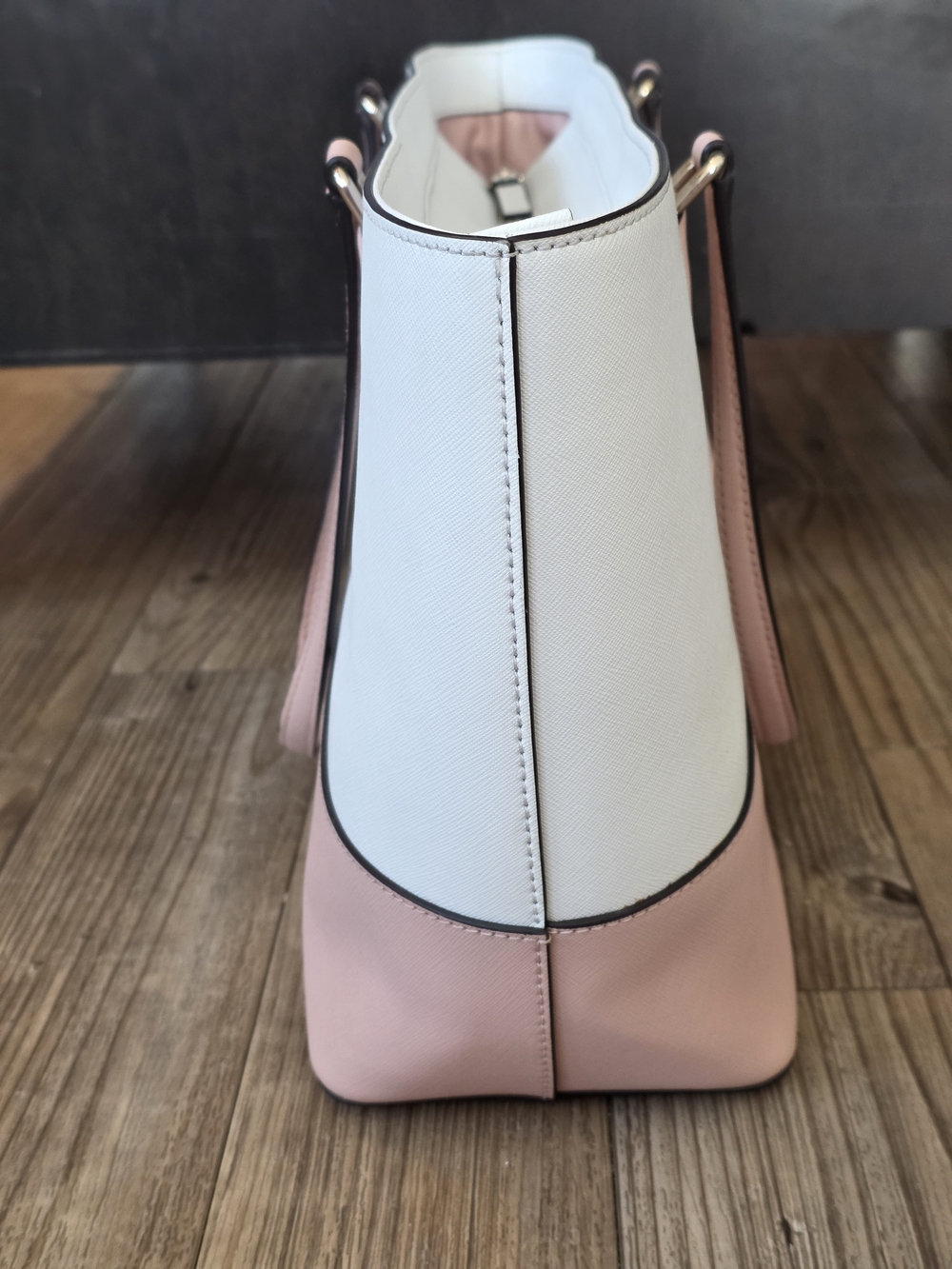 kate spade New York Two-Tone Pink and White Tote Bag - Picture 4 of 7